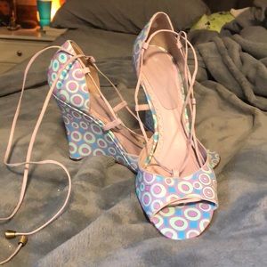 Marcello pack lace up wedge